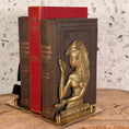 Load image into Gallery viewer, Vintage MCM Solid Brass Book Ends Depicting Images of Queen Cleopatra - Set of 2
