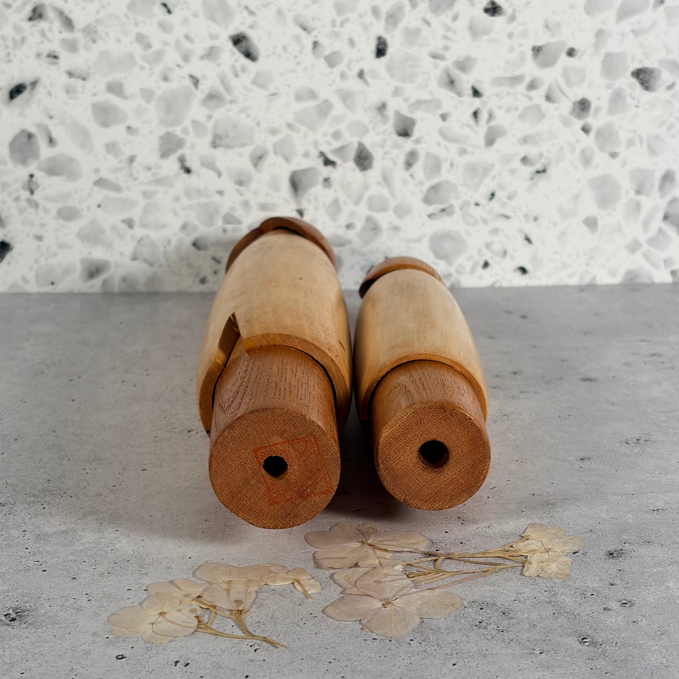 Vintage Shozan Shido Kokeshi dolls - Yukinko Snow Child - Set of 2