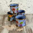 Load image into Gallery viewer, Retired Mackenzie Childs Flower Market Enamel Napkin Rings - Set of 4
