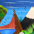 Load image into Gallery viewer, Authentic Tigua Painting - Signed by Ricardo Toaquiza- Featuring Andean/Ecuadorian Life
