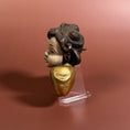 Load image into Gallery viewer, Pair of Mid Century Modern German Baroque Style Wood Carved Cherub Heads
