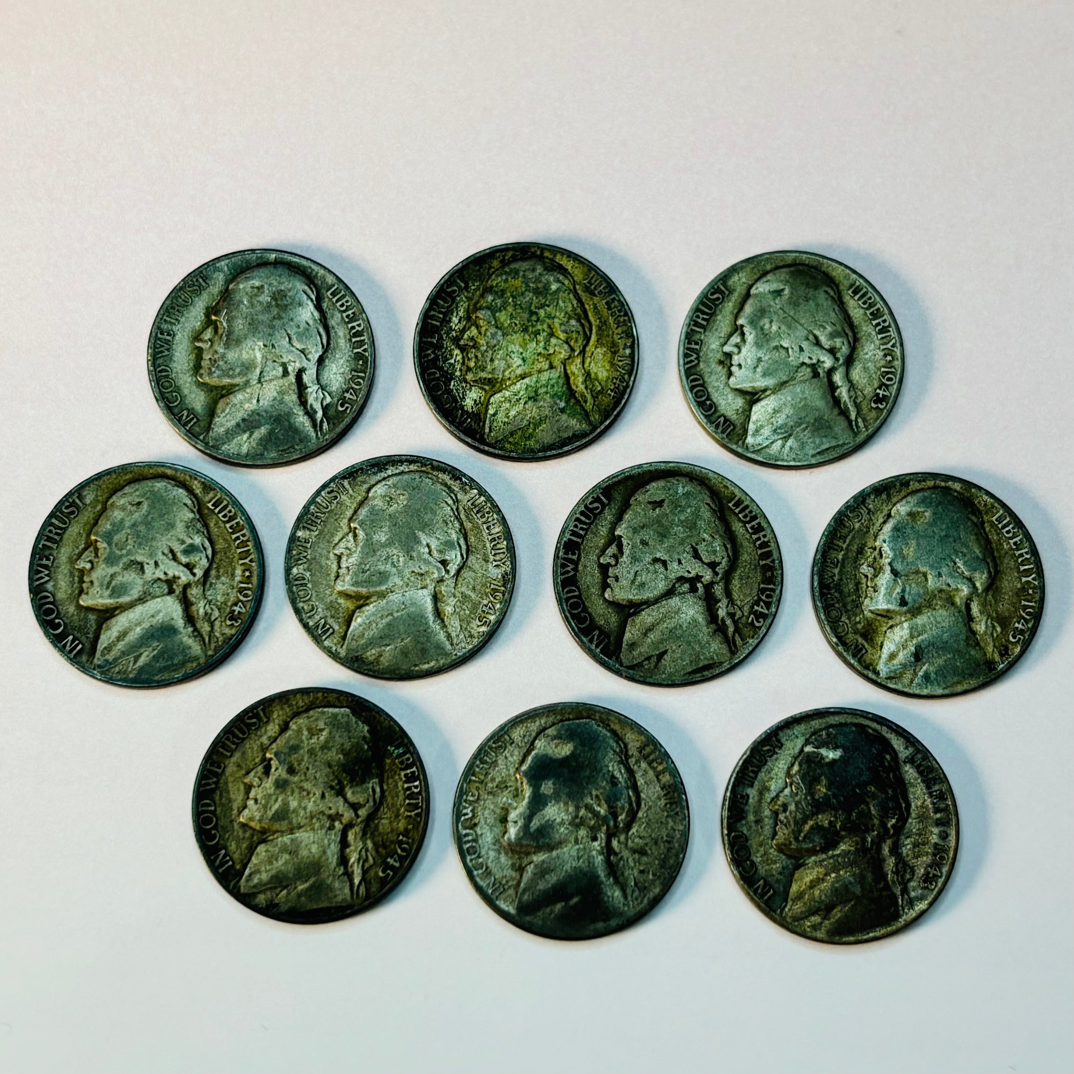 Silver Wartime Nickels