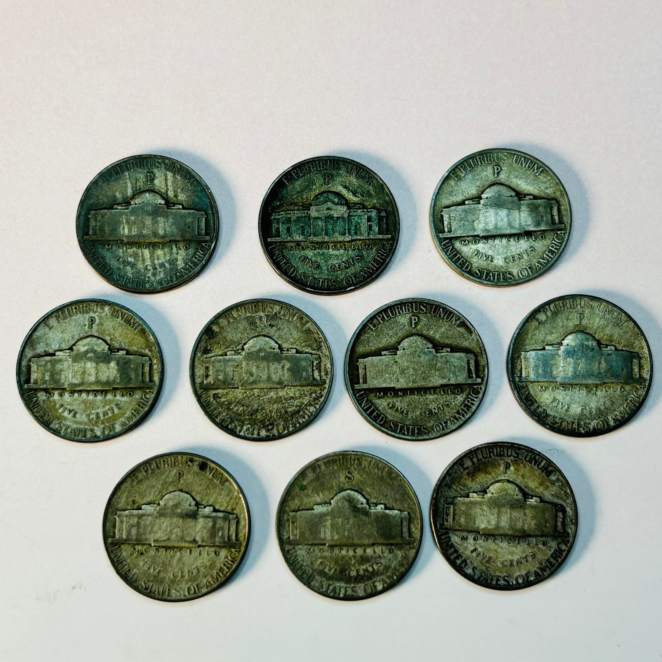 Silver Wartime Nickels