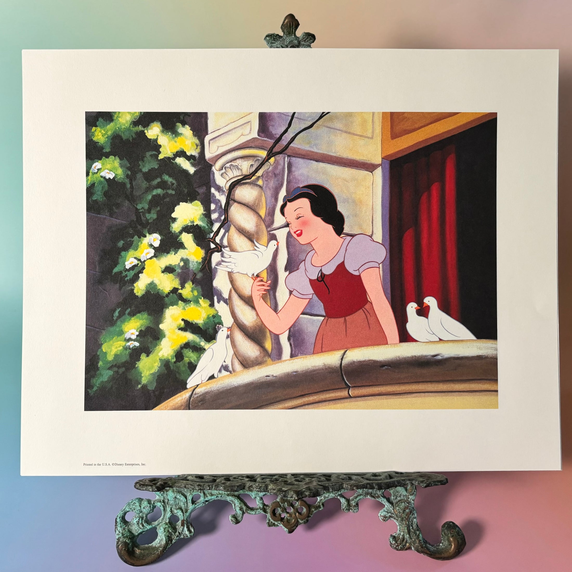 2001 Vintage Disney Portfolio of 4 Lithographs - Snow White & The 7 Dwarfs