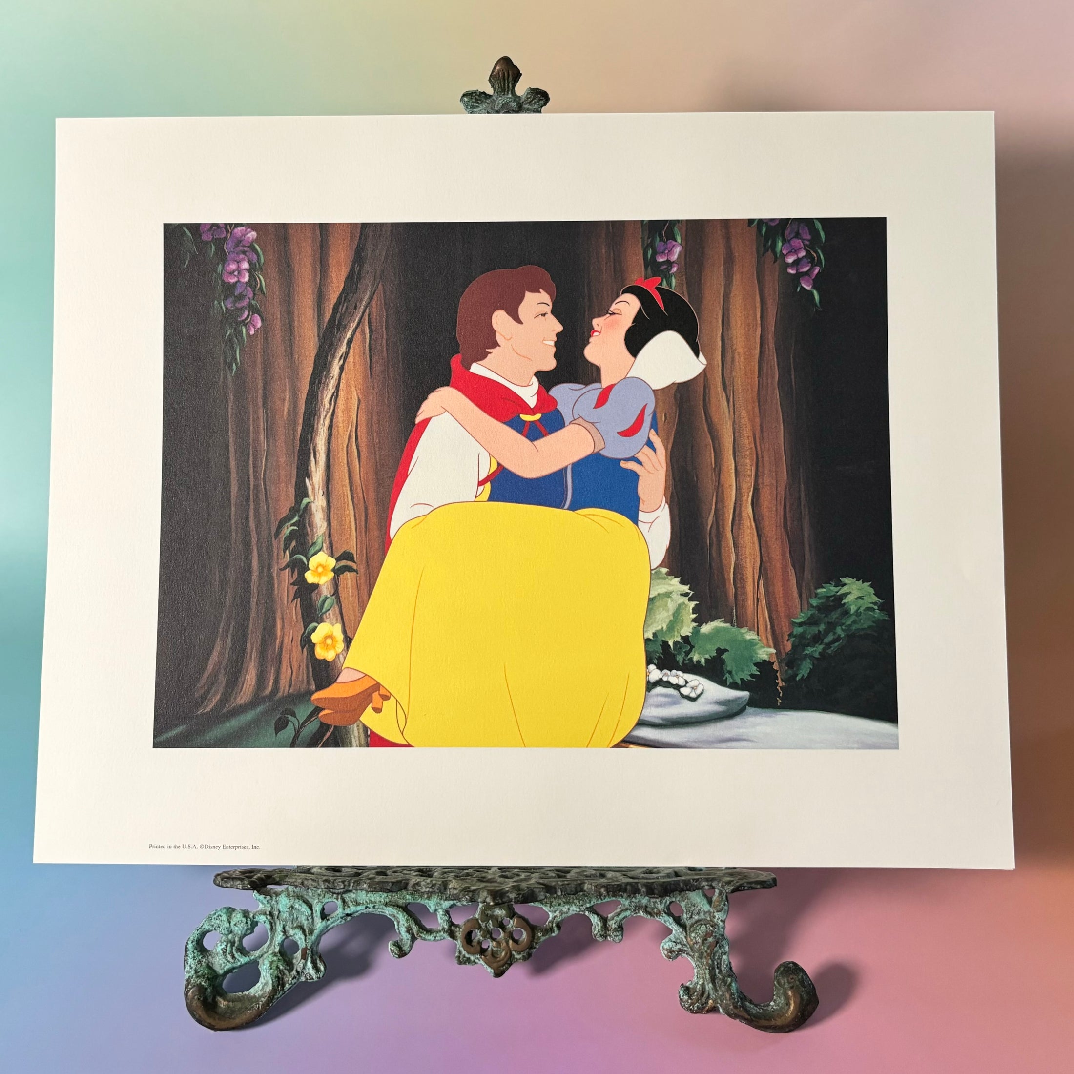 2001 Vintage Disney Portfolio of 4 Lithographs - Snow White & The 7 Dwarfs