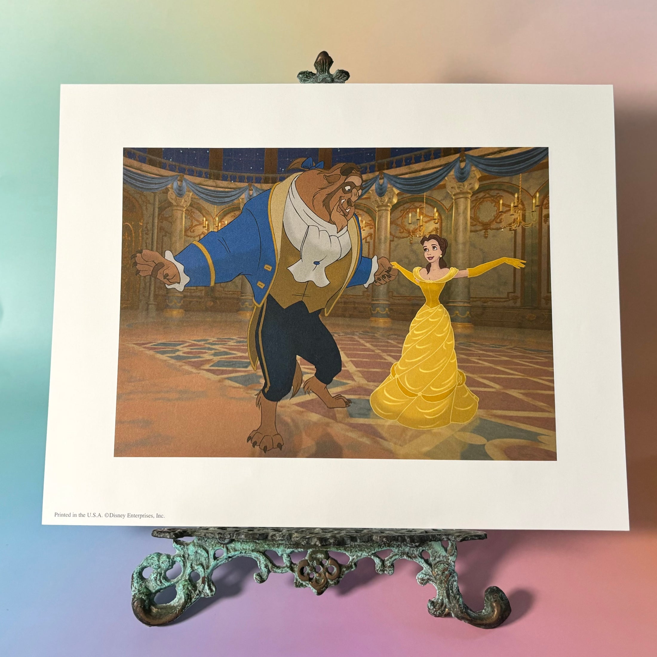 2002 Vintage Disney Portfolio of 4 Lithographs - Beauty and the Beast