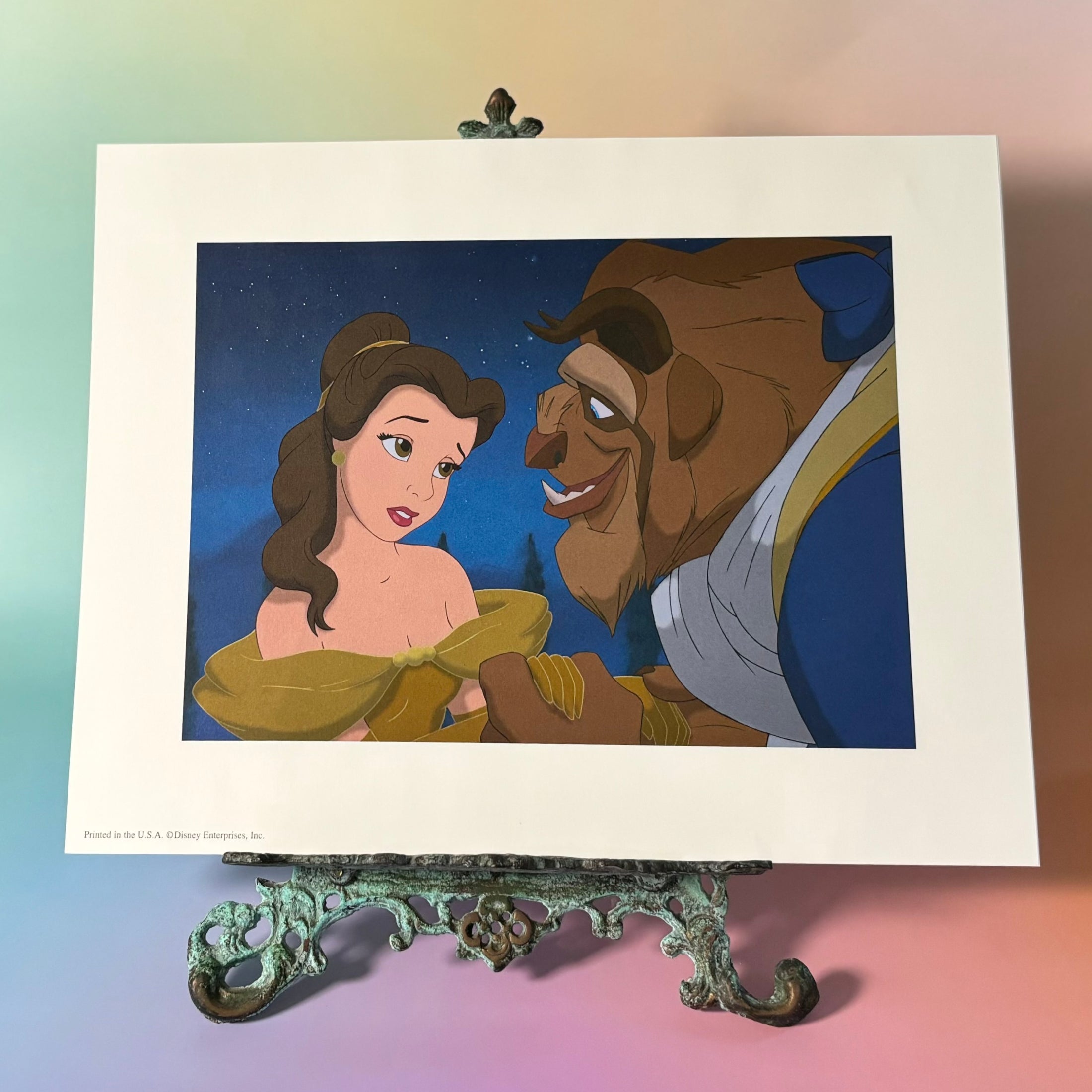 2002 Vintage Disney Portfolio of 4 Lithographs - Beauty and the Beast