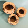 Load image into Gallery viewer, Vintage Set of 3 Decorative Small SouthWestern Wicker Baskets
