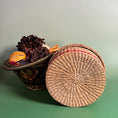 Load image into Gallery viewer, Vintage Woven Sweetgrass Basket and Lid

