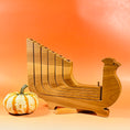 Load image into Gallery viewer, Vintage Handcrafted Wooden Folding Bird 6 Candle Holder
