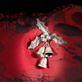 Load image into Gallery viewer, Vintage 1960's Taxco Mid Century Modern Sterling Silver Christmas Bells Brooch
