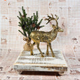 Load image into Gallery viewer, Large Solid Brass Vintage MCM Reindeer
