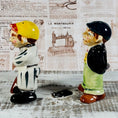 Load image into Gallery viewer, Circa 1940's-50's Set of Baseball Player and Umpire Salt and Pepper Shakers - Original Humor Style
