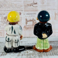 Load image into Gallery viewer, Circa 1940's-50's Set of Baseball Player and Umpire Salt and Pepper Shakers - Original Humor Style
