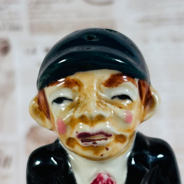 Circa 1940's-50's Set of Baseball Player and Umpire Salt and Pepper Shakers - Original Humor Style