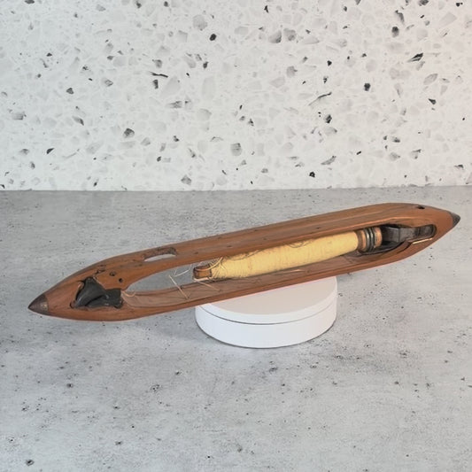 Vintage Wooden Weaver's Boat Shuttle