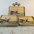 Load and play video in Gallery viewer, Vintage Japanese Mid Century Modern Hand Painted Pheasant Nesting Trays
