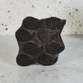 Load and play video in Gallery viewer, Vintage Hand Carved Wooden Printing Block Stamp with Paisley Pattern
