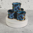 Load and play video in Gallery viewer, Retired Mackenzie Childs Flower Market Enamel Napkin Rings - Set of 4
