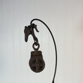 Load and play video in Gallery viewer, Vintage Double Pulley Barn Block & Tackle & Swivel Hook w/  Gear Locking Mechanism

