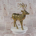 Load and play video in Gallery viewer, Large Solid Brass Vintage MCM Reindeer
